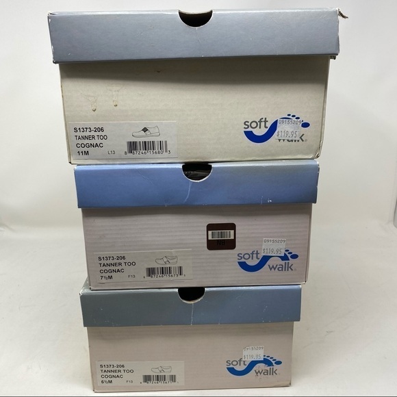 SoftWalk Tanner Too cognac leather slip on comfort shoes - Picture 6 of 6